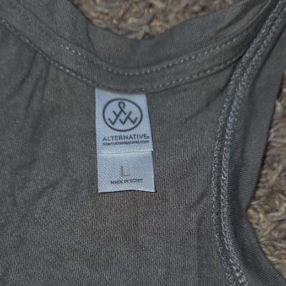 Alternative  Gray Racerback Tank - Picture 2 of 3